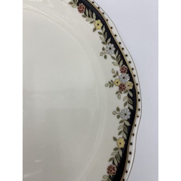 Zsolnay Hungary Bone China Sissy Pattern Gold Tea  Serving Platter Large - Picture 3 of 8